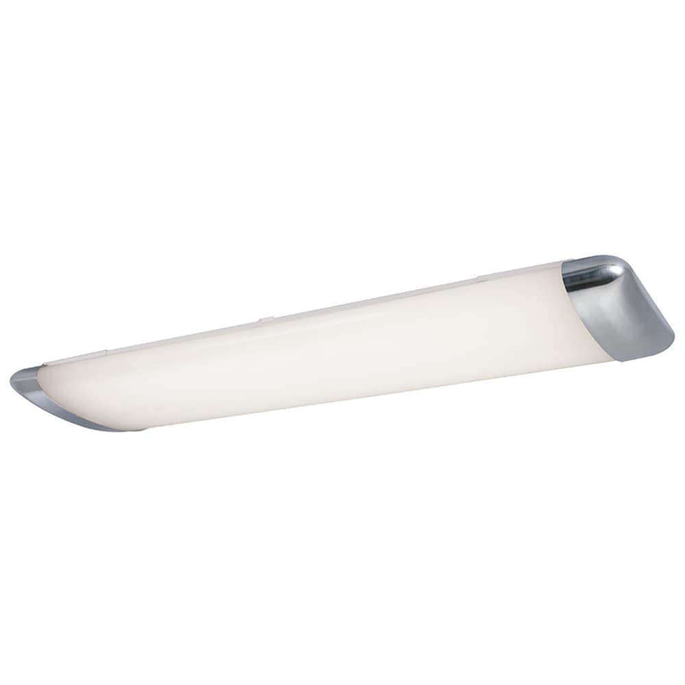 Portfolio 52.07-in Brushed Nickel Transitional Integrated LED Flush Mount Light ENERGY STAR