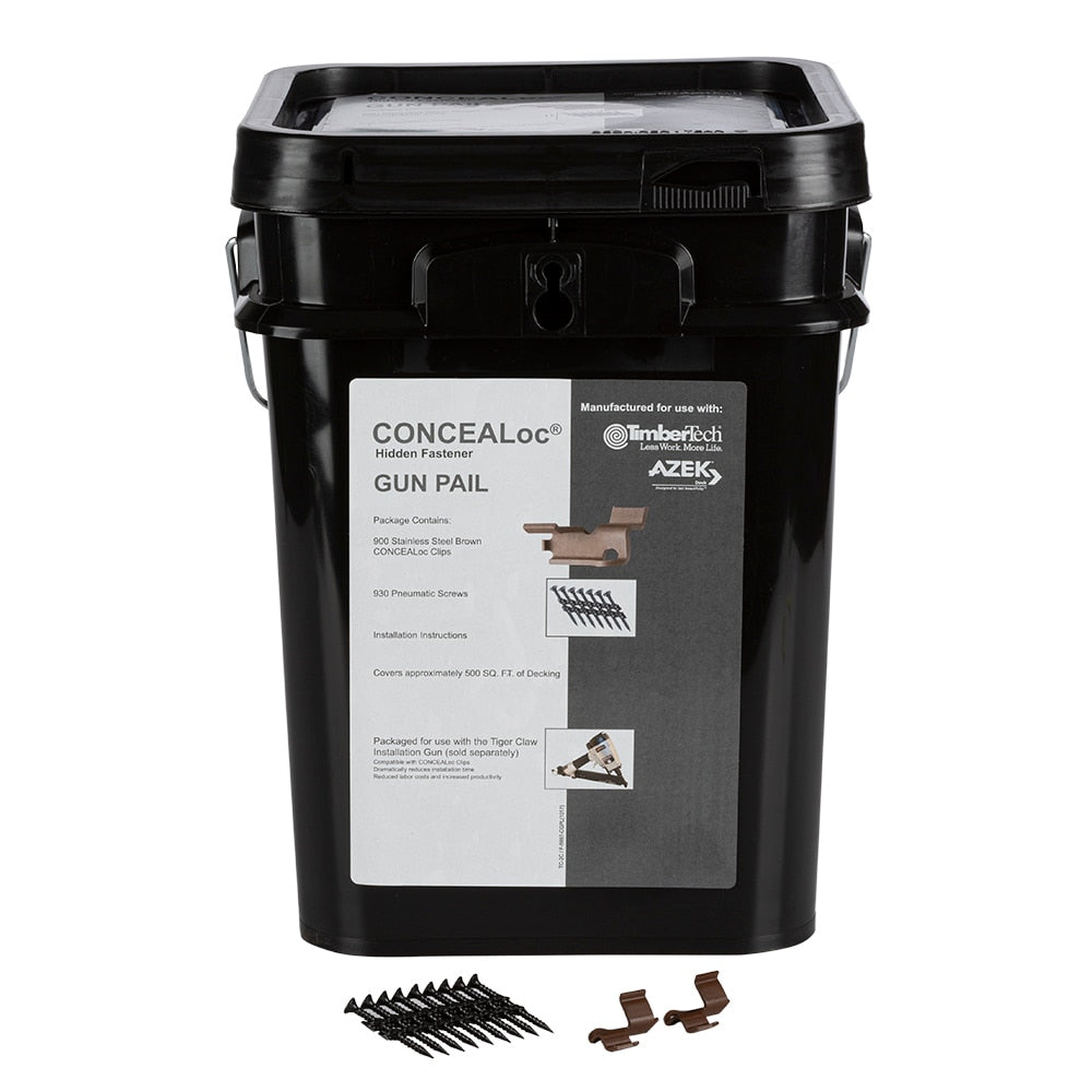 TimberTech CONCEALoc 1.5-in Matte Brown Hidden Deck Fastener 500-sq ft (900-Pack)