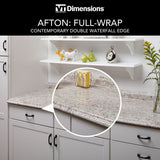 VT Dimensions Formica 10-ft Ouro Romano Etchings Straight Laminate Kitchen Countertop with Integrated Backsplash