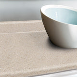 VT Dimensions Wilsonart 10-ft x 25.5-in Kalahari Topaz Matte Straight Laminate Kitchen Countertop with Integrated Backsplash