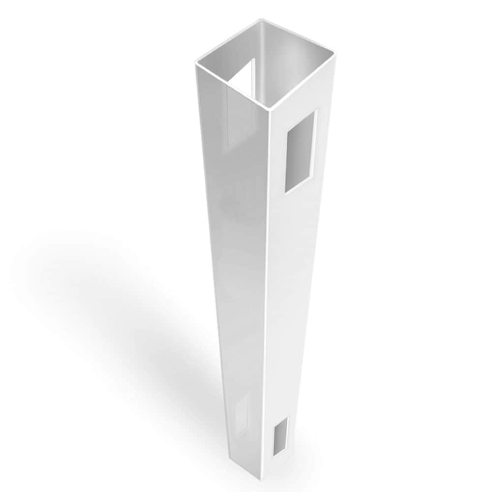 Freedom Bolton/Hampton 8-ft H x 5-in W White Vinyl Line Fence Post (Assembled)