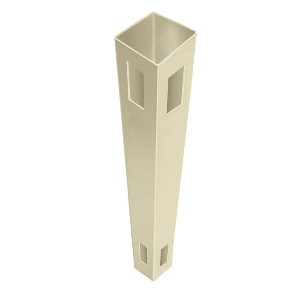 Freedom Bolton 9-ft H x 5-in W Sand Vinyl Corner Fence Post (Unassembled)