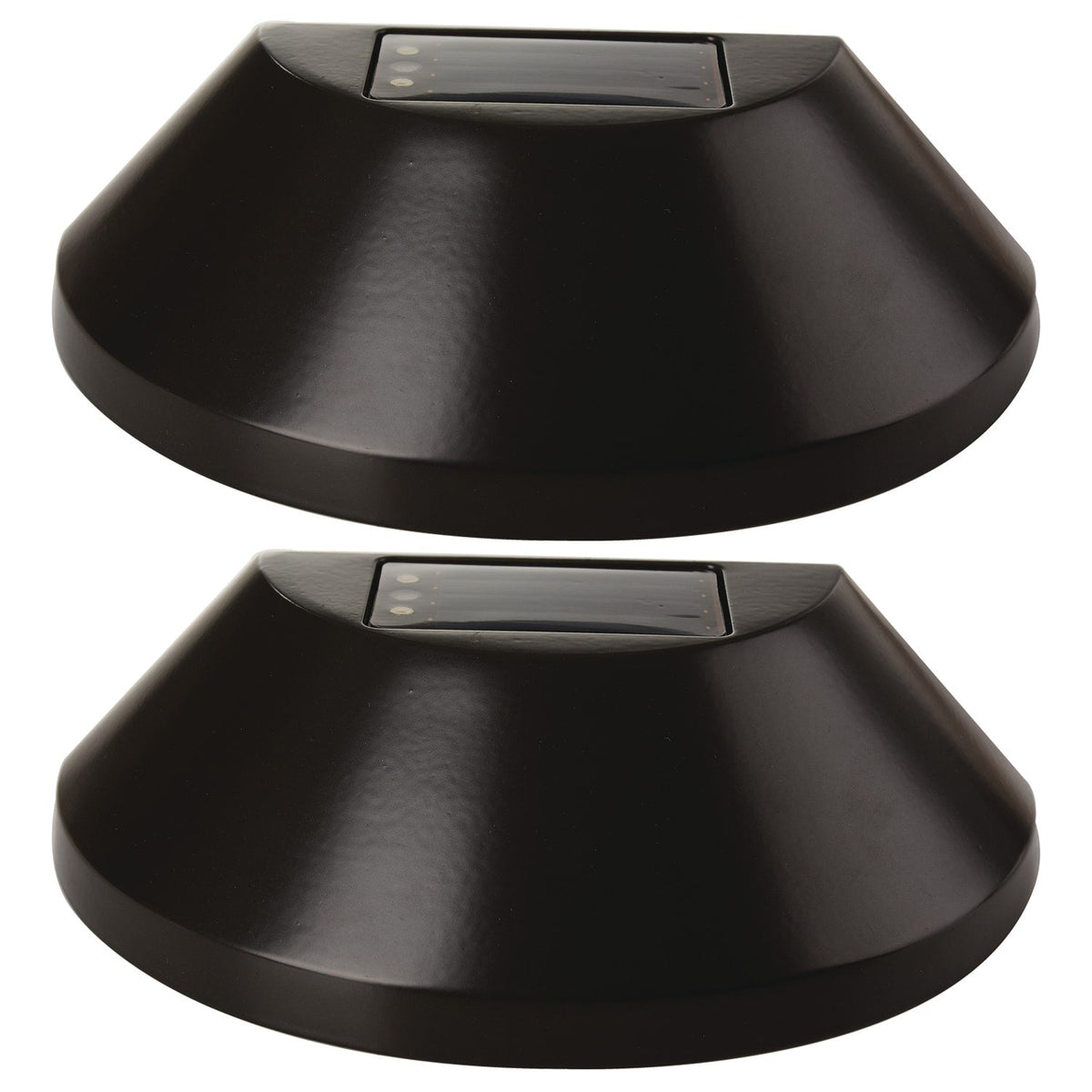 Portfolio 2-Pack Solar LED Post/Deck Lights, Oil Brushed Bronze, 5 Lumens, 3500K