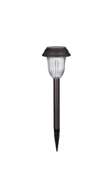 Portfolio 4x Brighter 4.8-Lumen Stainless Steel Solar Integrated LED Path Light, 11.5-in Height