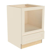 Home Decorators Collection Newport 30 in. W x 24 in. D x 34.5 in. H Assembled Plywood Microwave Base Kitchen Cabinet in Blended Cream with Soft