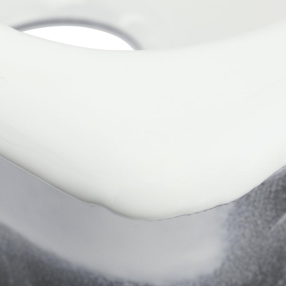 Mayfield White Cast Iron 25 in. 4-Hole Single Bowl Drop-in Kitchen Sink - Super Arbor