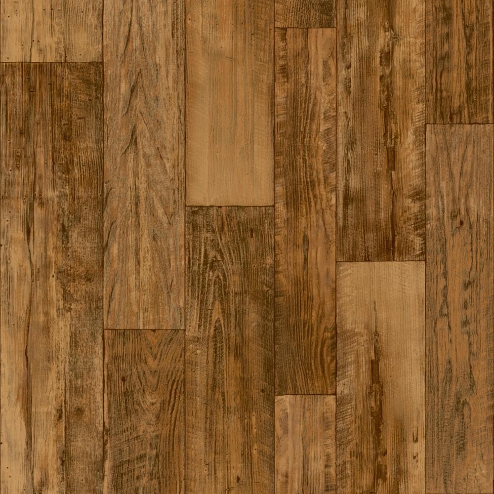 Congoleum ArmorCore UR Farmhouse Timber 12-ft W Cut-to-Length Honeycomb Wood Look Low-Gloss Finish Sheet Vinyl