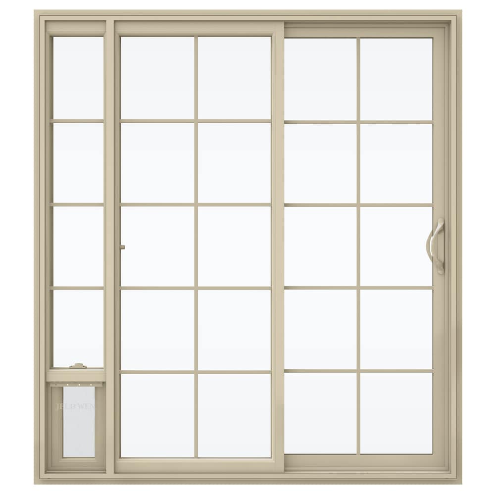 JELD-WEN 72-in x 80-in Vinyl Sliding, Right-hand sliding – primary product view