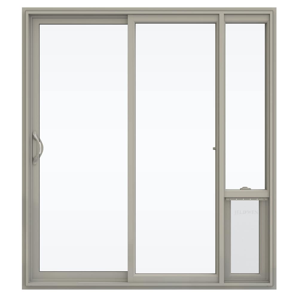 JELD-WEN 72-in x 80-in Vinyl Sliding, Left-hand sliding – primary product view