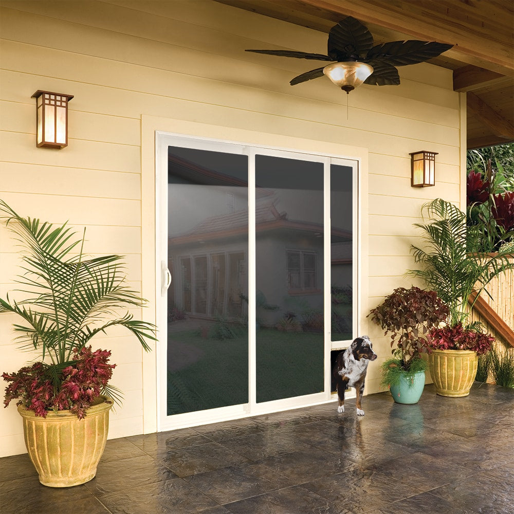 JELD-WEN 72-in x 80-in Vinyl Sliding, Left-hand sliding – installed room view