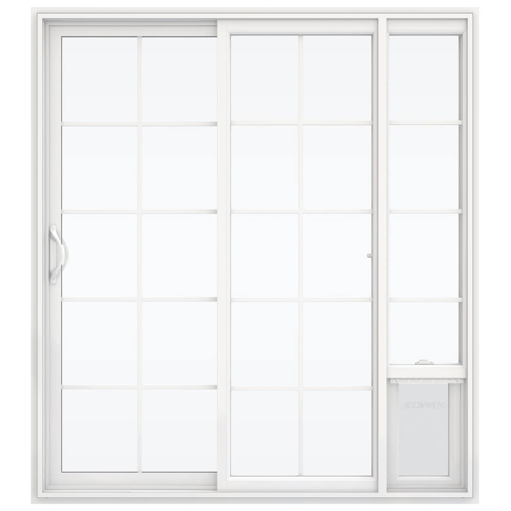 JELD-WEN 72-in x 80-in Vinyl Sliding, Left-hand sliding – primary product view