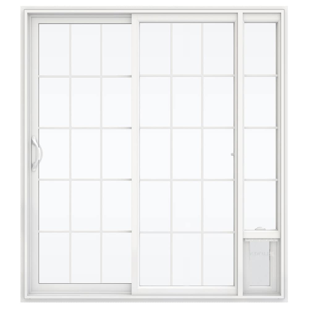 JELD-WEN 72-in x 80-in Vinyl Sliding, Left-hand sliding – primary product view