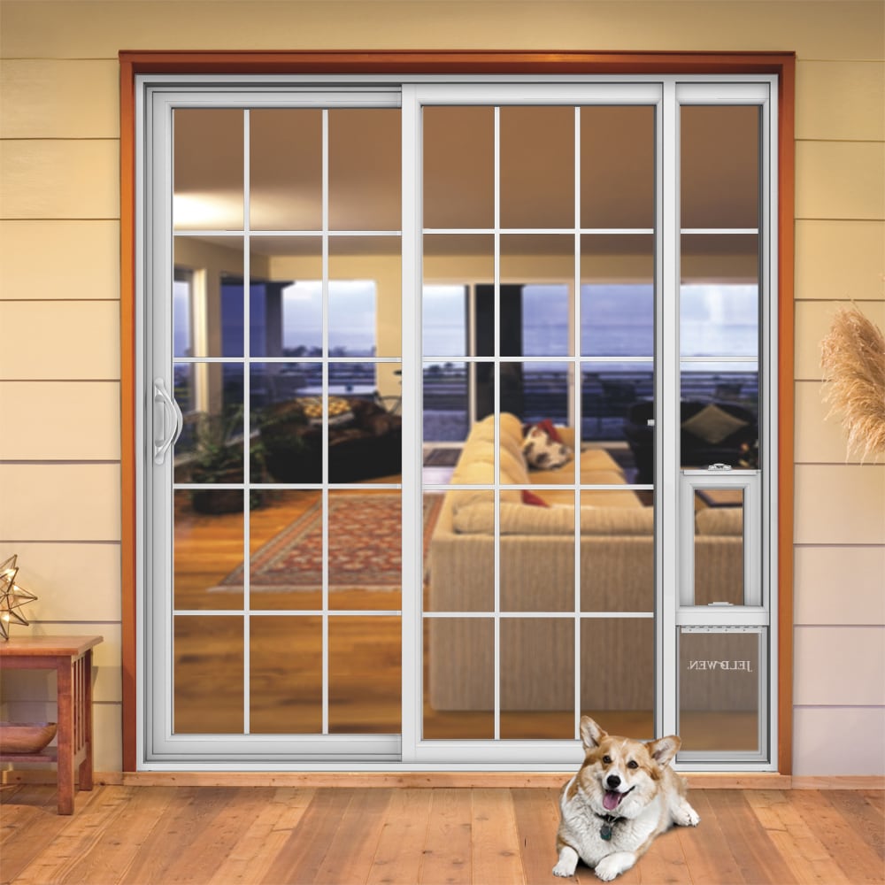 JELD-WEN 72-in x 80-in Vinyl Sliding, Left-hand sliding – additional view 3