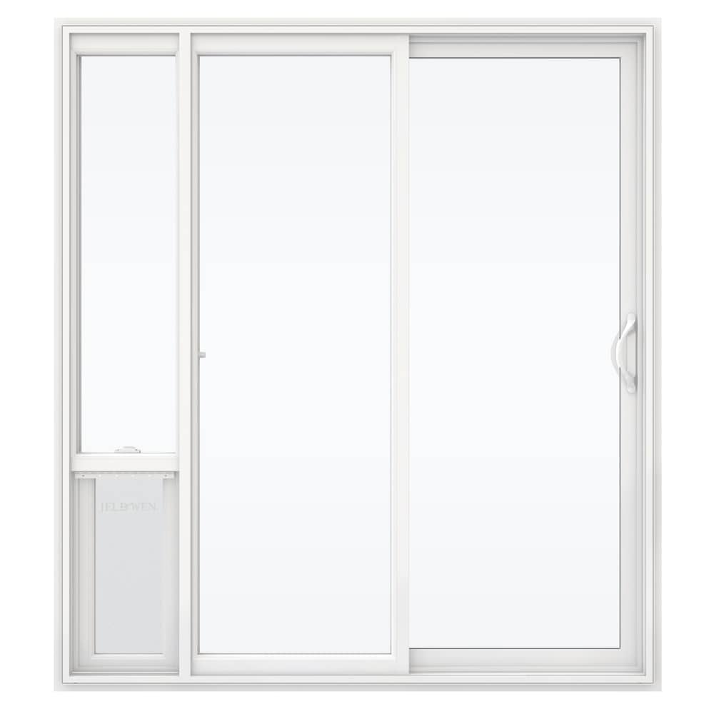 JELD-WEN 72-in x 80-in Vinyl Sliding, Right-hand sliding – primary product view