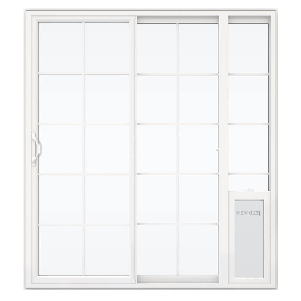 JELD-WEN 72-in x 80-in Vinyl Sliding, Right-hand sliding – product-only view
