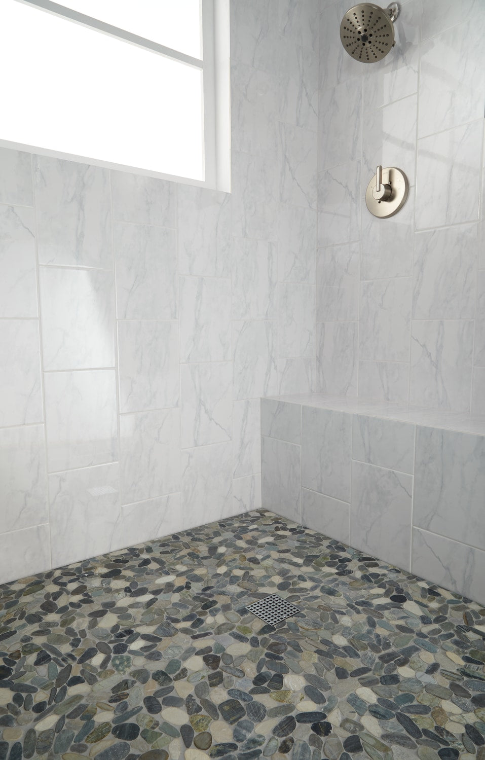 Delfino Stone Paradise Blend 12-in x 12-in Honed Natural Stone Pebble Floor and Wall Tile (0.95-sq. ft/ Piece)