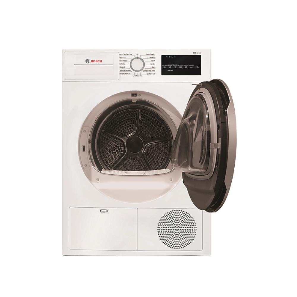 Bosch 500 Series 4-cu ft Stackable Ventless Electric Dryer (White) ENERGY STAR