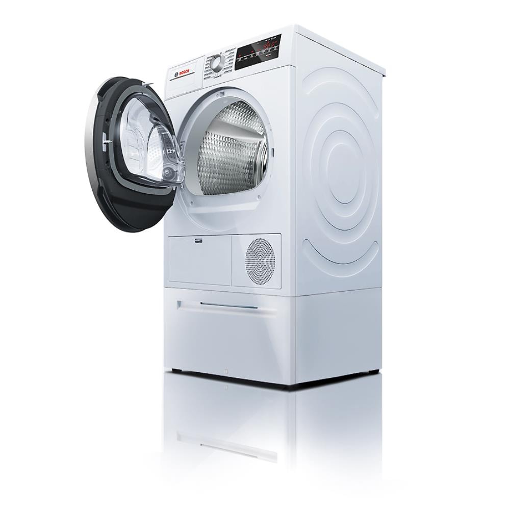 Bosch 500 Series 4-cu ft Stackable Ventless Electric Dryer (White) ENERGY STAR