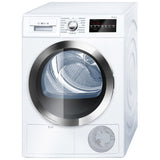 Bosch 800 Series 4-cu ft Stackable Ventless Electric Dryer, White/Chrome, ENERGY STAR, WTG86402UC