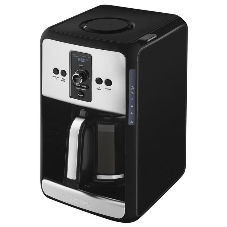 Krups 12-Cup Black/Stainless Residential Drip Coffee Maker