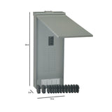 PowerMark Gold 200 Amp 20-Space 40-Circuit Outdoor Main Breaker Value Kit Includes Select Circuit Breaker - Super Arbor