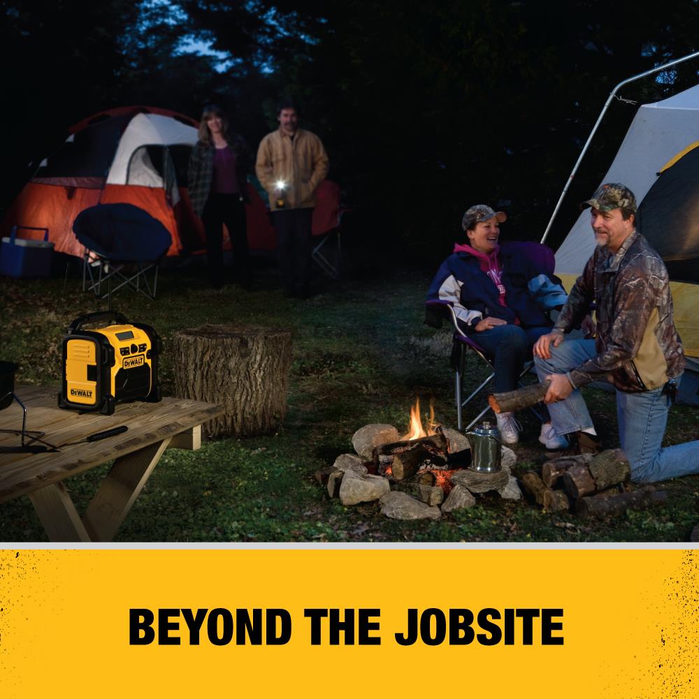 DEWALT 12V/18V/20V MAX Water-Resistant Cordless Jobsite Radio, DCR018