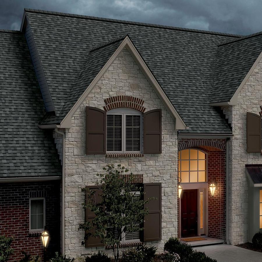 Owens Corning TruDefinition Duration STORM 32.8-sq ft Onyx Black Laminated Architectural Roof Shingles - Super Arbor