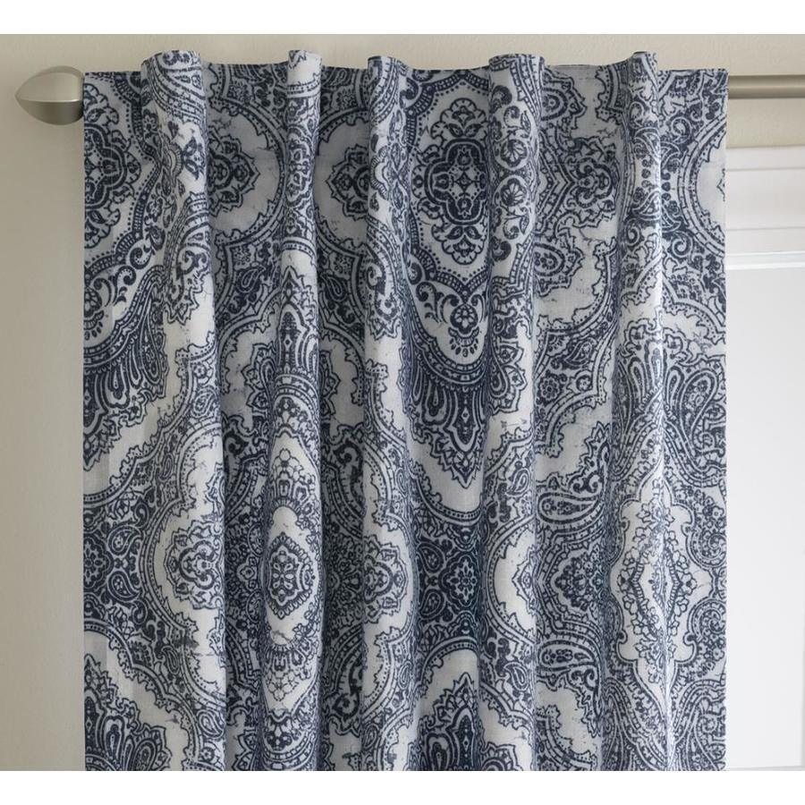 LIVING LOGIC LL HARLAND 42-IN x 95-IN GREY PNL 95-in Grey Polyester Blackout Thermal Lined Single Curtain Panel - Super Arbor