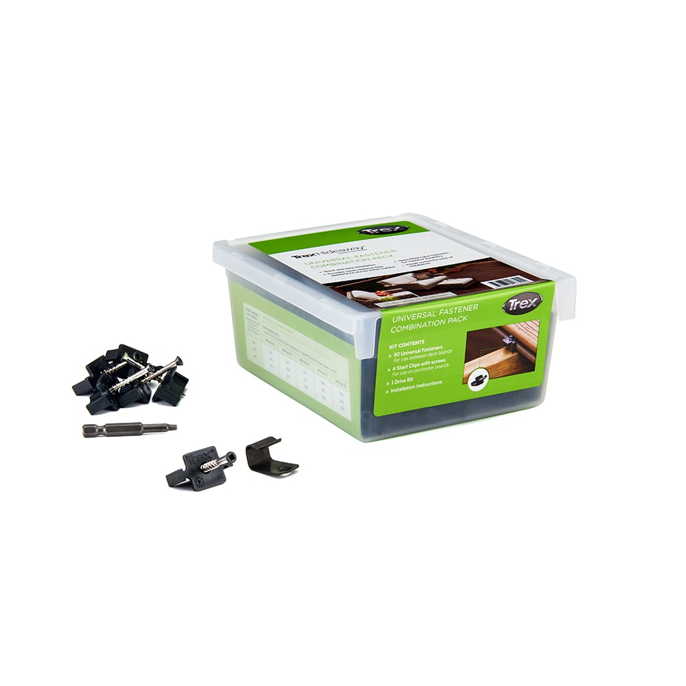 Trex Universal 1-in Black Hidden Deck Fastener 50-sq ft (94-Pack)