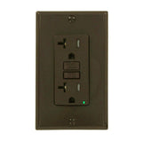 20 Amp 125-Volt Duplex SmarTest Self-Test SmartlockPro Tamper Resistant GFCI Outlet, White - Super Arbor