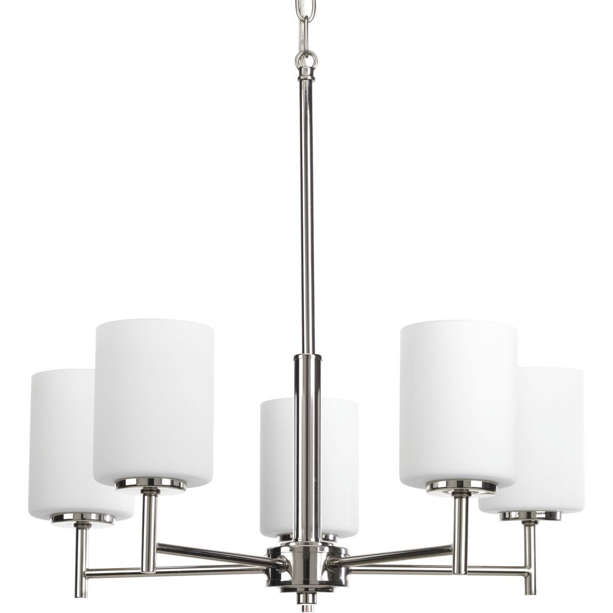 Progress Lighting Replay 5-Light Polished Nickel Modern/Contemporary Chandelier