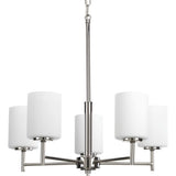 Progress Lighting Replay 5-Light Polished Nickel Modern/Contemporary Chandelier