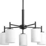 Progress Lighting Replay 5-Light Black Modern/Contemporary Chandelier