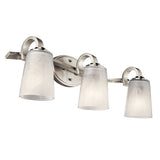 Kichler Oxby 24.5-in 3-Light Brushed Nickel Modern/Contemporary Vanity Light