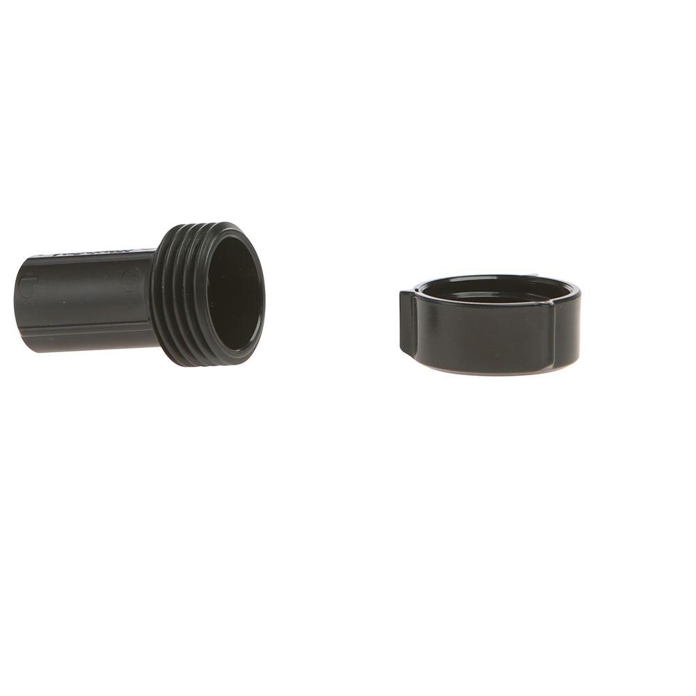 3/8 in. Soaker Hose Male Push-On Couplings (2-Pack) - Super Arbor
