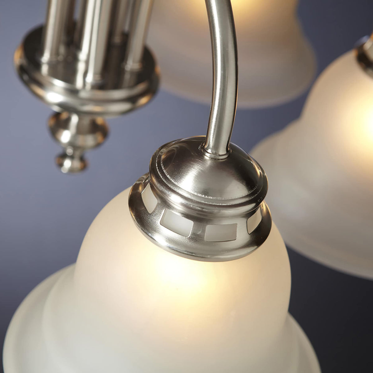 Project Source Fallsbrook 5-Light Brushed Nickel Traditional Chandelier, 22.44-in W x 16.54-in H