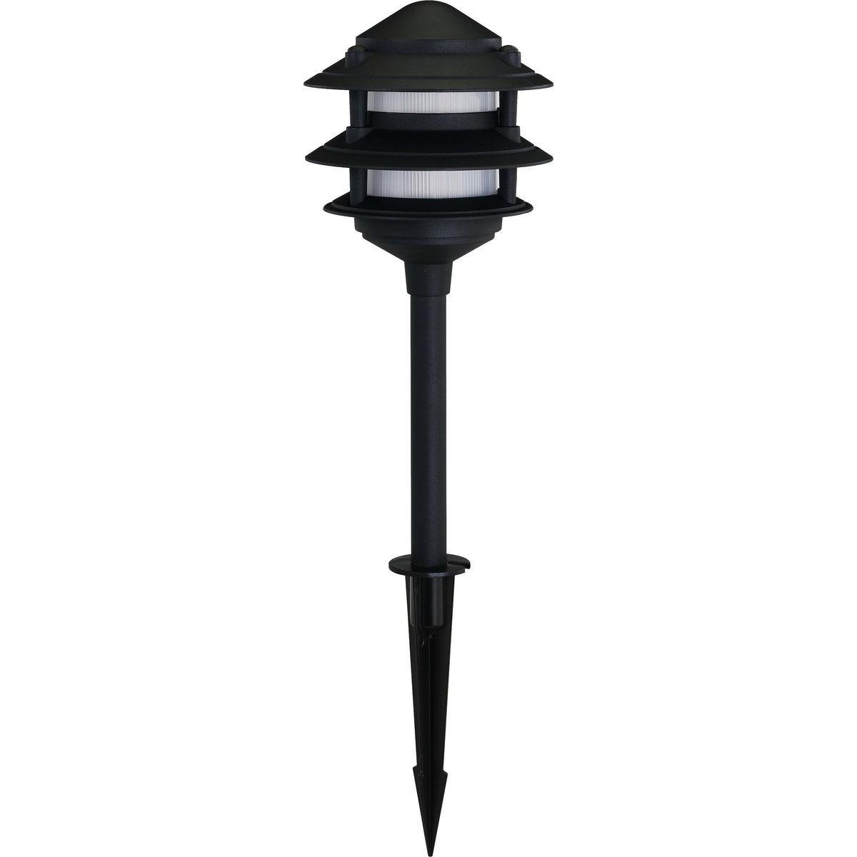 Portfolio 11-Watt Black Low Voltage Path Light, 90 Lumens, 2700K