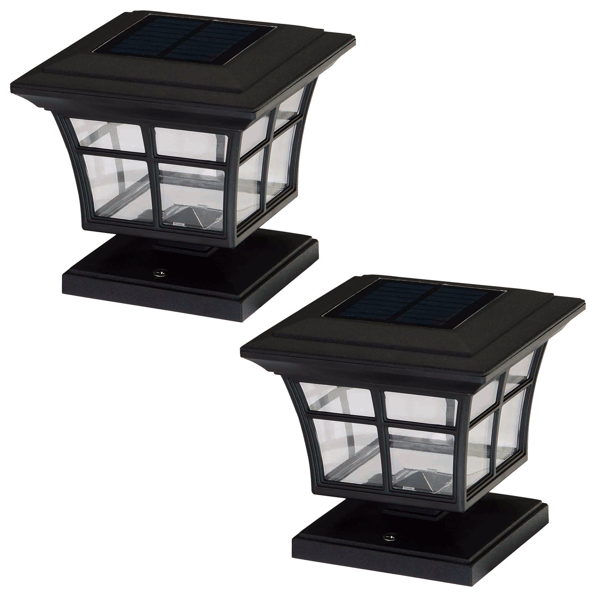 Portfolio 2-Pack 12X Brighter 14.4-Lumen Black Solar LED Path Light Kit