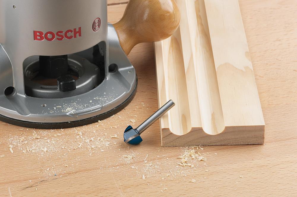 Bosch 1/2-in Carbide-Tipped Core Box Router Bit, 1/4-in Radius, 1-1/4-in CEL