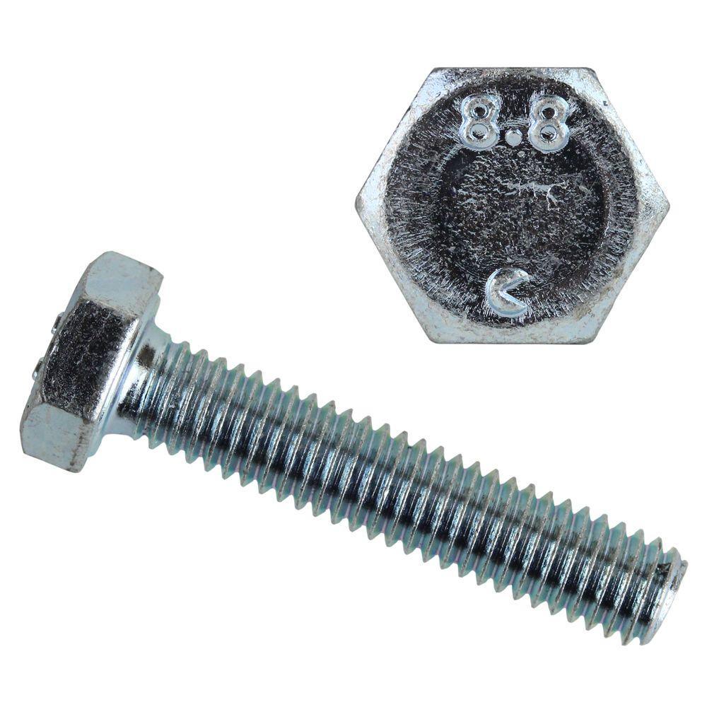 M6-1.0 x 30 mm Class 8.8 Zinc Plated Hex Bolt - Super Arbor