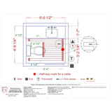 WarmlyYours 40 ft. Cable System with Touch Screen Thermostat