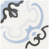 Met Beige Encaustic 9x9 Glazed Porcelain Tile
