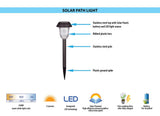 Portfolio 4x Brighter 4.8-Lumen Stainless Steel Solar Integrated LED Path Light, 3500K Warm White