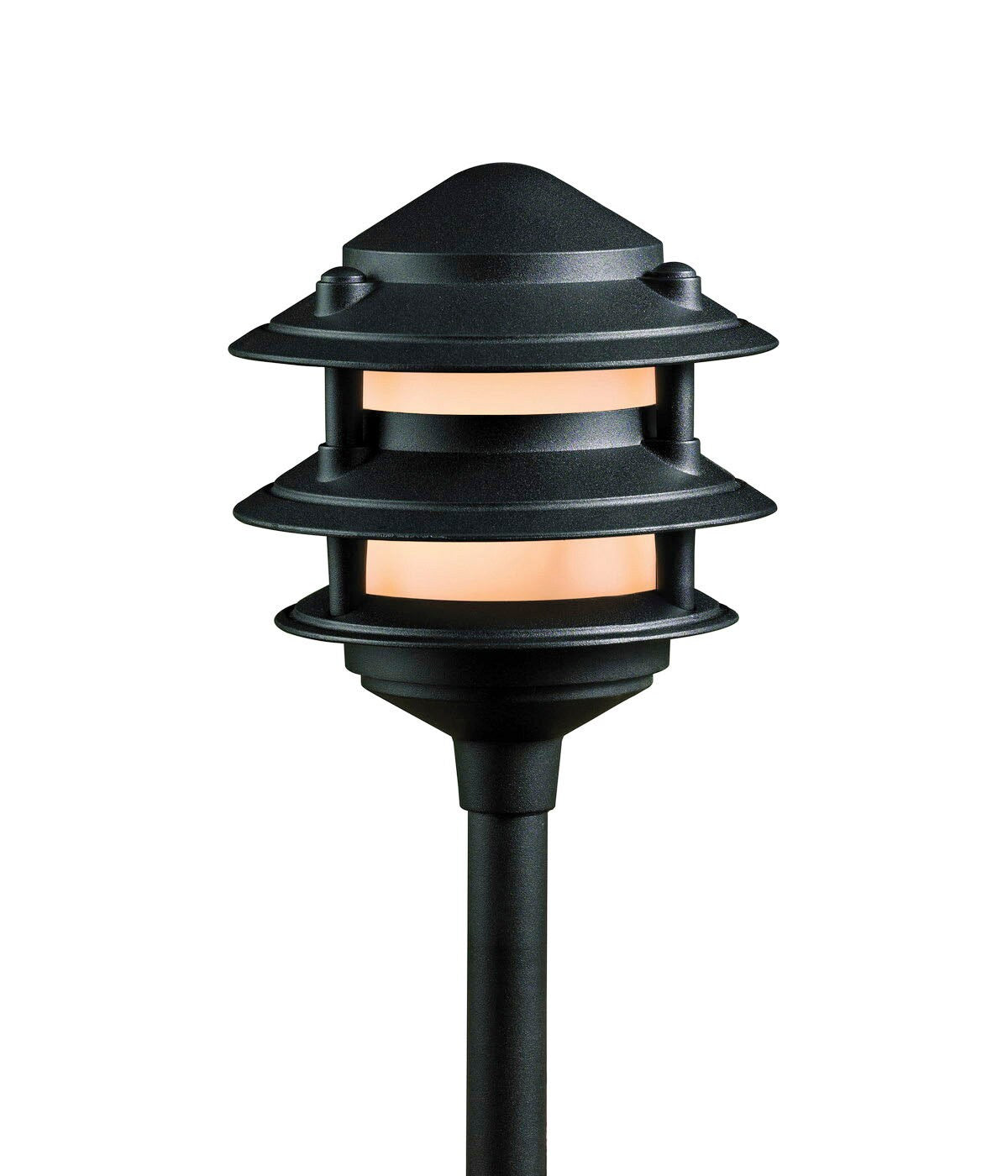 Portfolio 11-Watt Black Low Voltage Path Light, 90 Lumens, 2700K