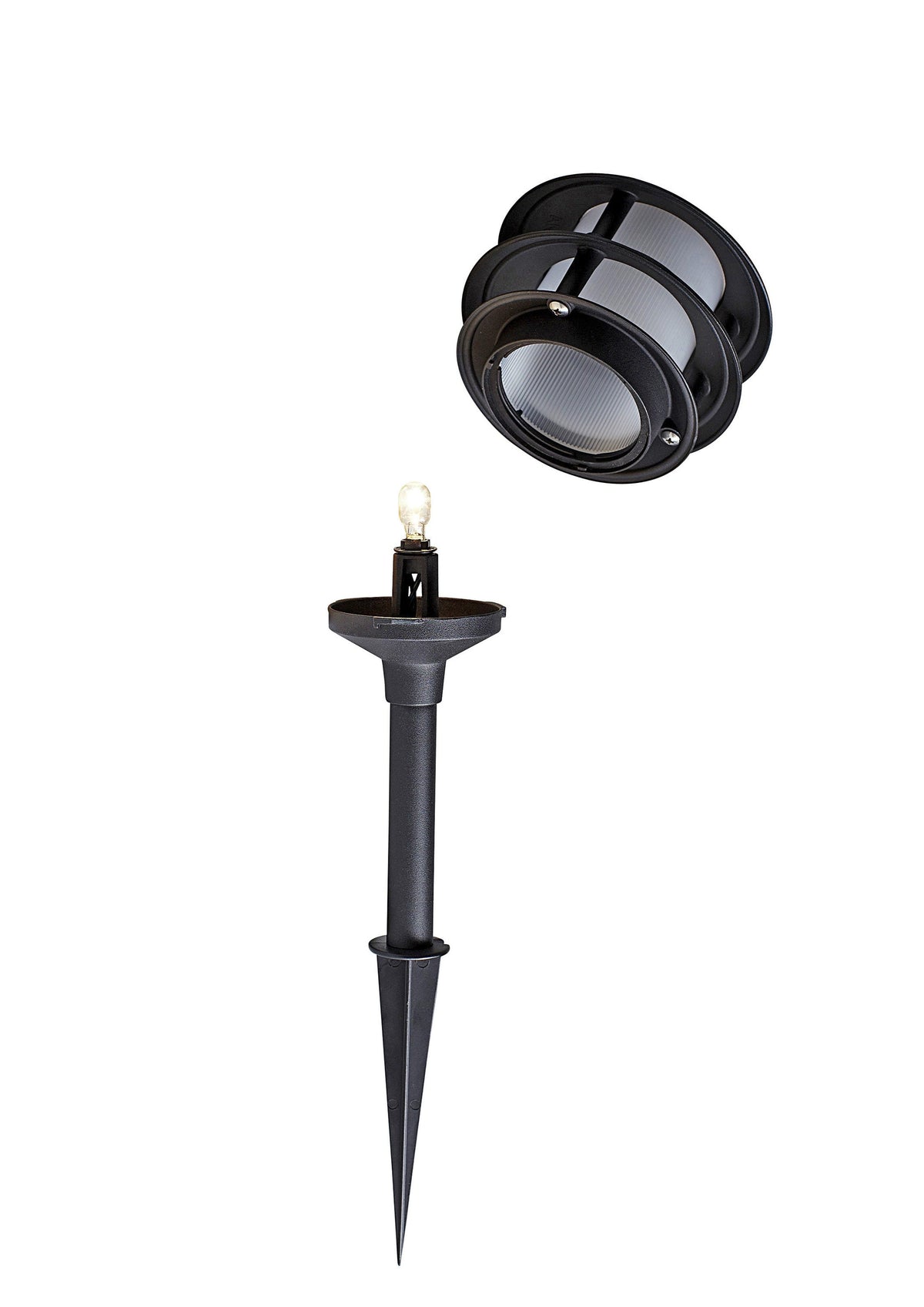 Portfolio 11-Watt Black Low Voltage Path Light, 90 Lumens, 2700K