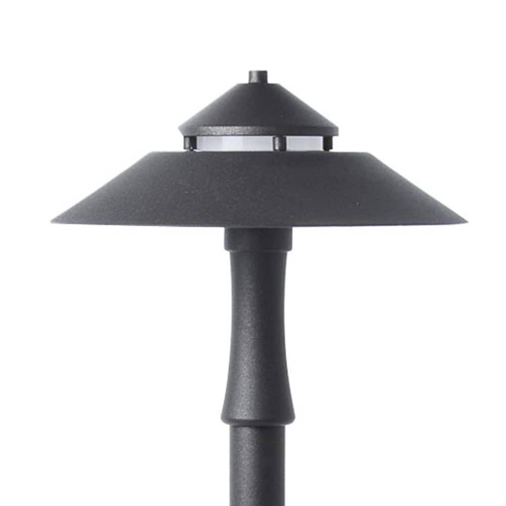 Portfolio 7-Watt Specialty Textured Bronze Low Voltage LED Path Light, 15.6-in H x 6.34-in W