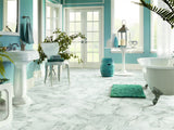 Armstrong Flooring Crescendo 12-in x 12-in Groutable Camaberley Limestone Peel-and-Stick Vinyl Tile