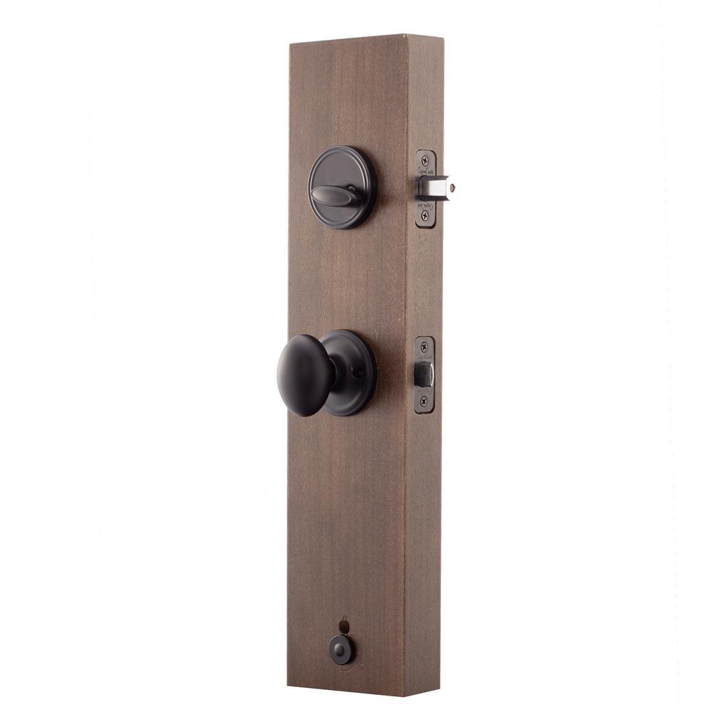 Heritage Black Door Handleset and Egg Knob Trim - Super Arbor