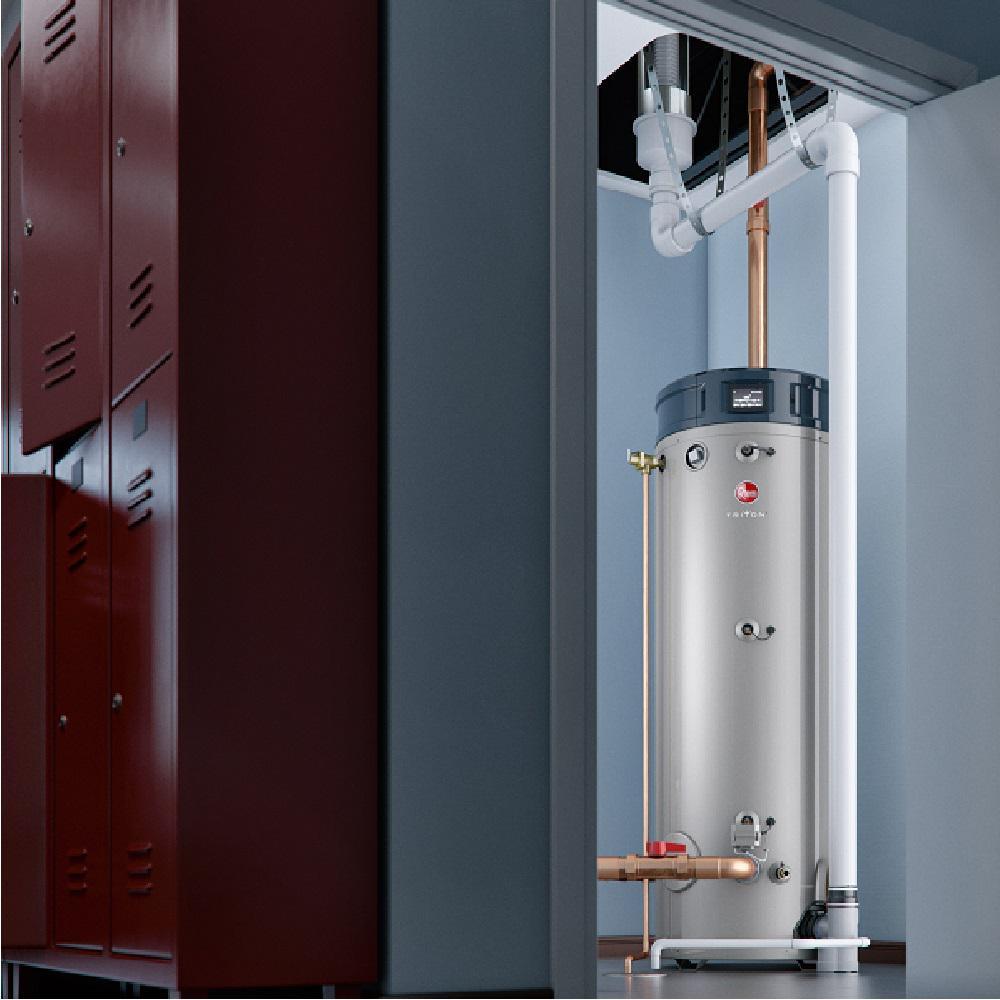 Commercial Triton Heavy Duty High Efficiency 80 Gal. 300K BTU ULN Natural Gas Power Direct Vent Tank Water Heater - Super Arbor