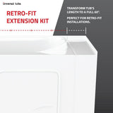 HD Series 53 in. Left Drain Quick Fill Walk-In Whirlpool and Air Bath Tub with Powered Fast Drain in White - Super Arbor
